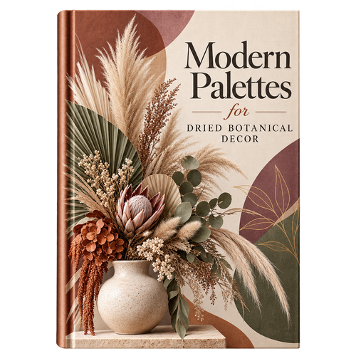 Modern Palettes for Dried Botanical Decor ebook cover