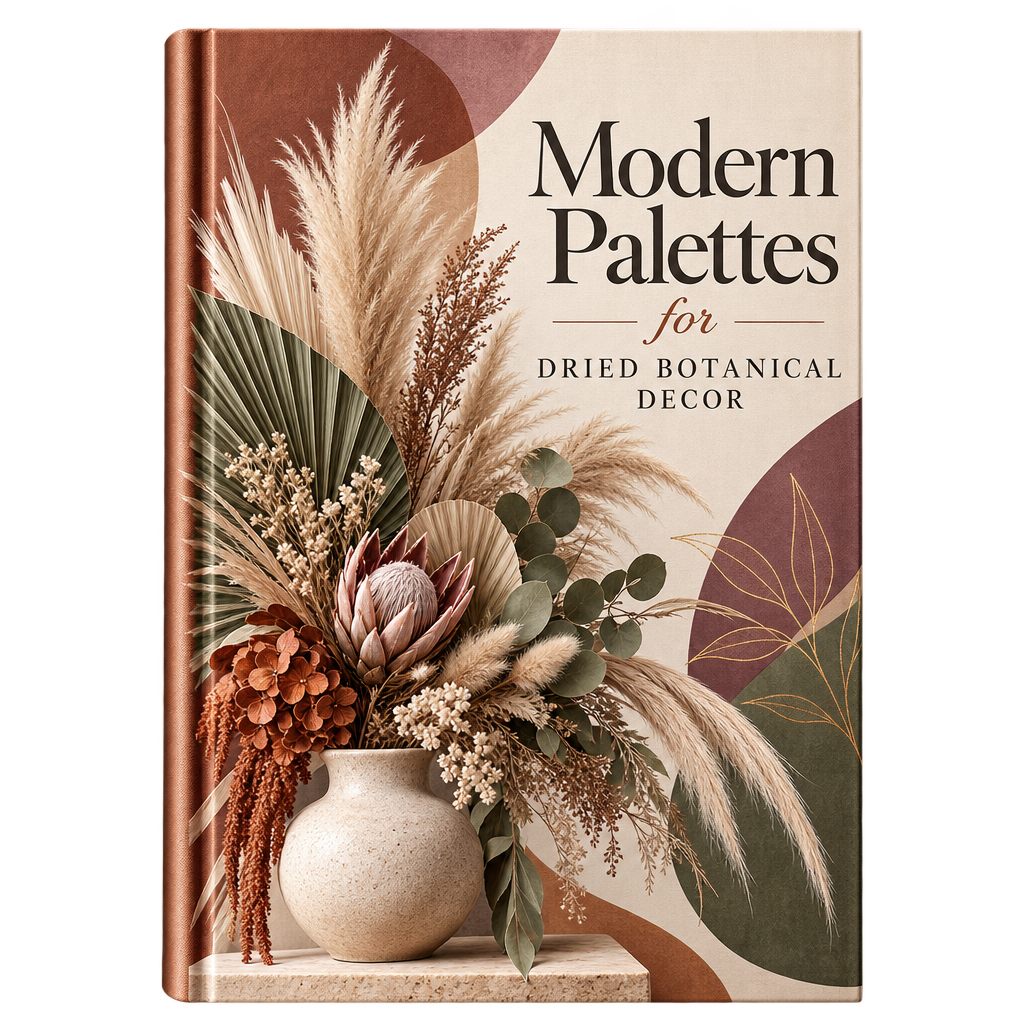 Modern Palettes for Dried Botanical Decor